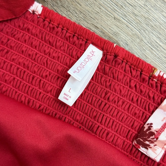 Xhilaration • Button Front Smocked Floral Sundress - Picture 8 of 8